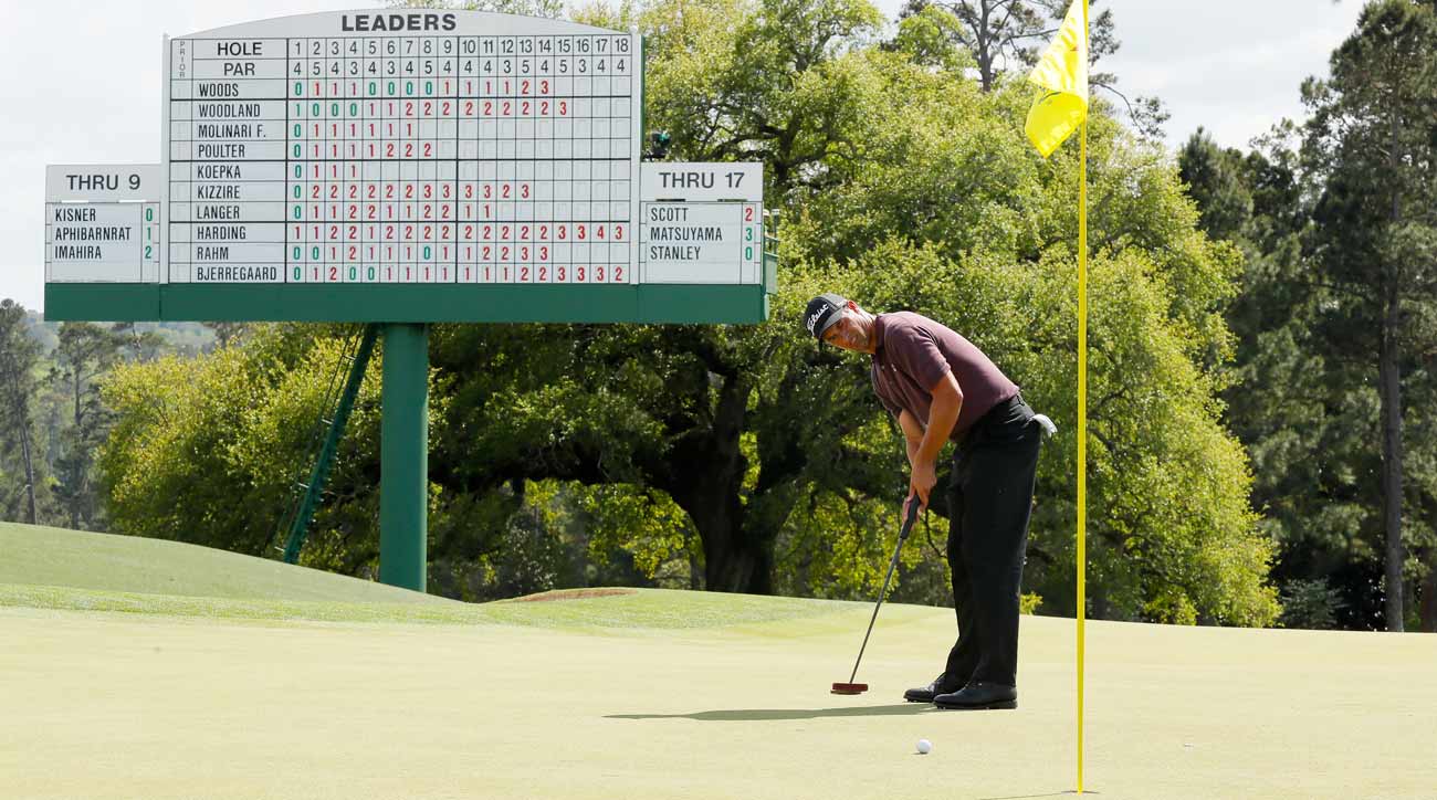 putting with pin in masters 2019