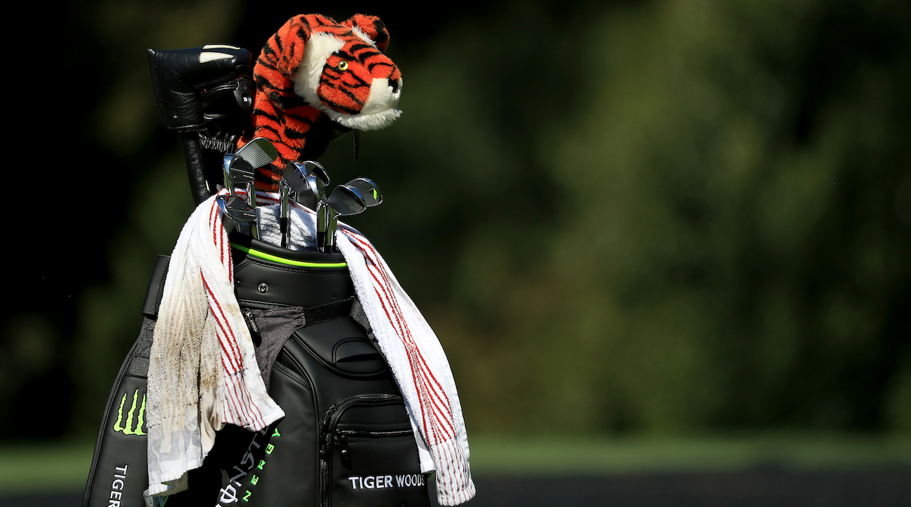Tiger Woods' staff bag.