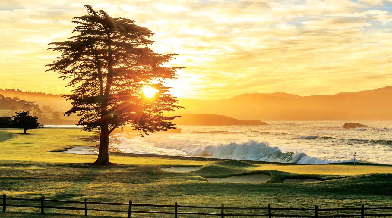 The 18th hole at Pebble Beach