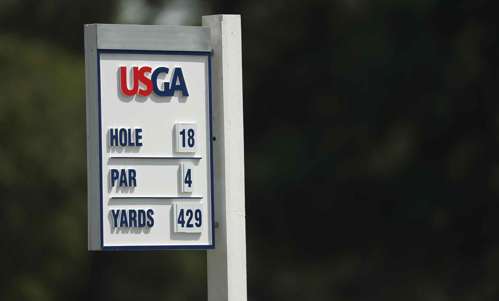 USGA hole sign