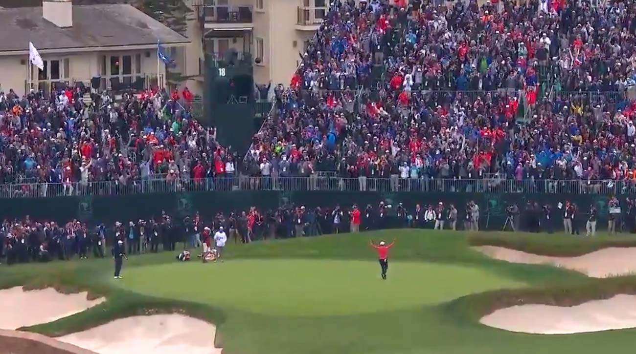 Gary Woodland winning putt at 2019 U.S. Open
