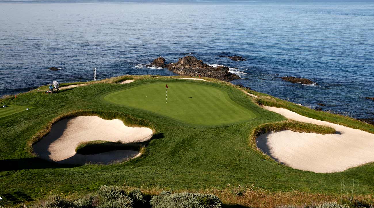 Few holes are as picture perfect as the par-3 7th at Pebble Beach.