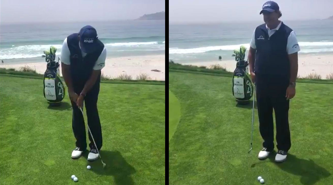 Phil Mickelson at Pebble Beach