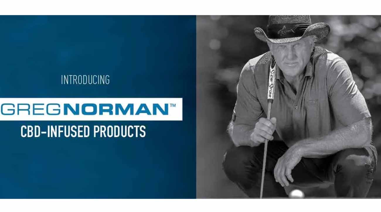 Greg Norman is introducing a new line of CBD products.