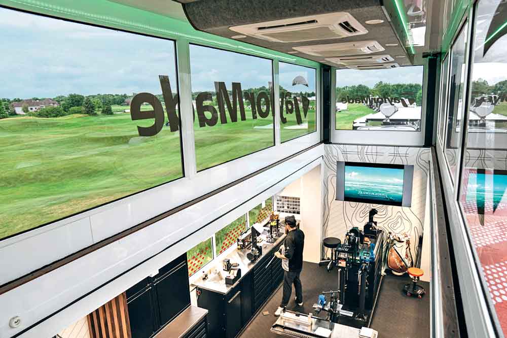 Unable to make it any longer, TaylorMade chose to extend the height of the new Tour truck.