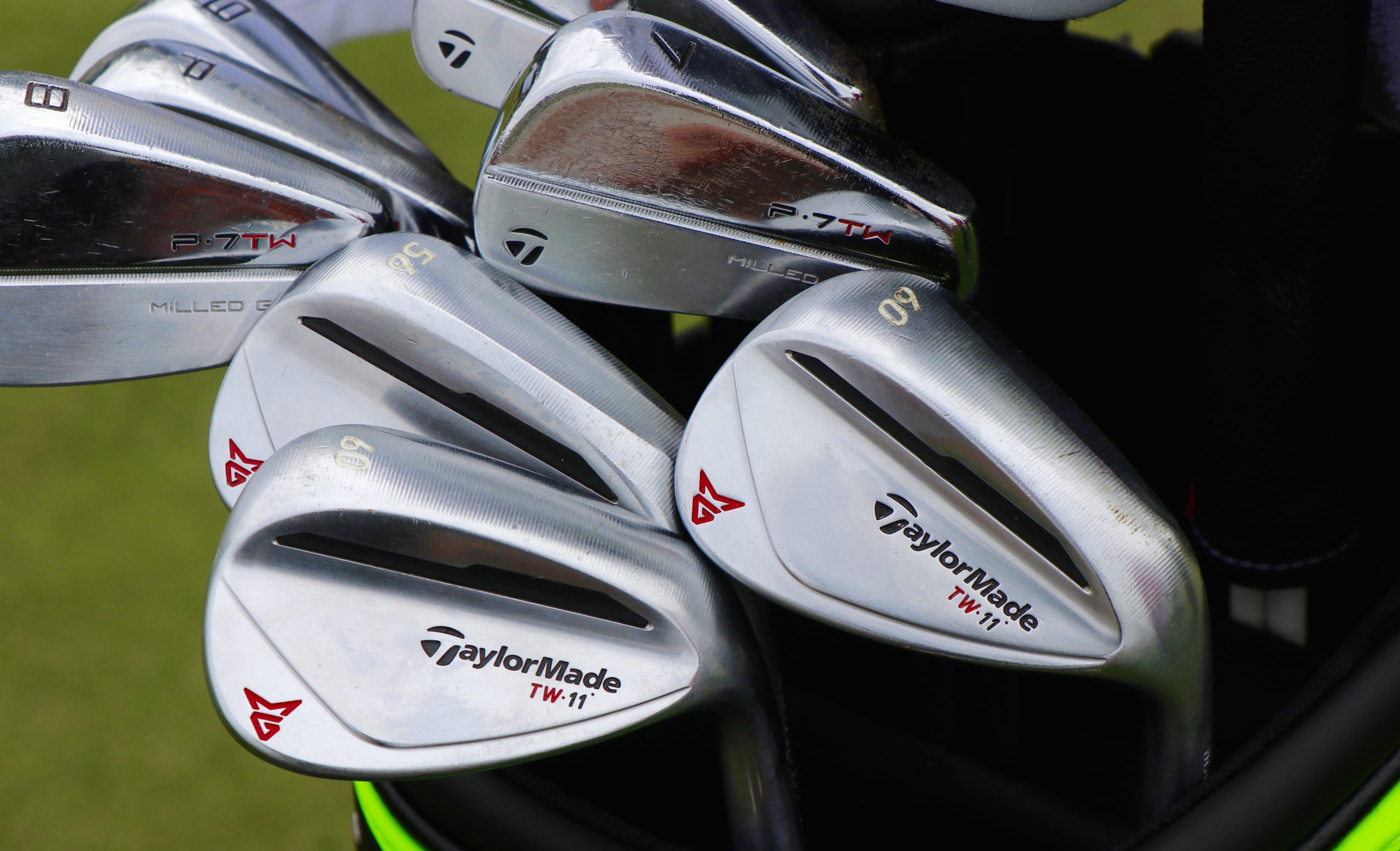 Tiger Woods' TaylorMade Milled Grind 2 wedges at Torrey Pines.
