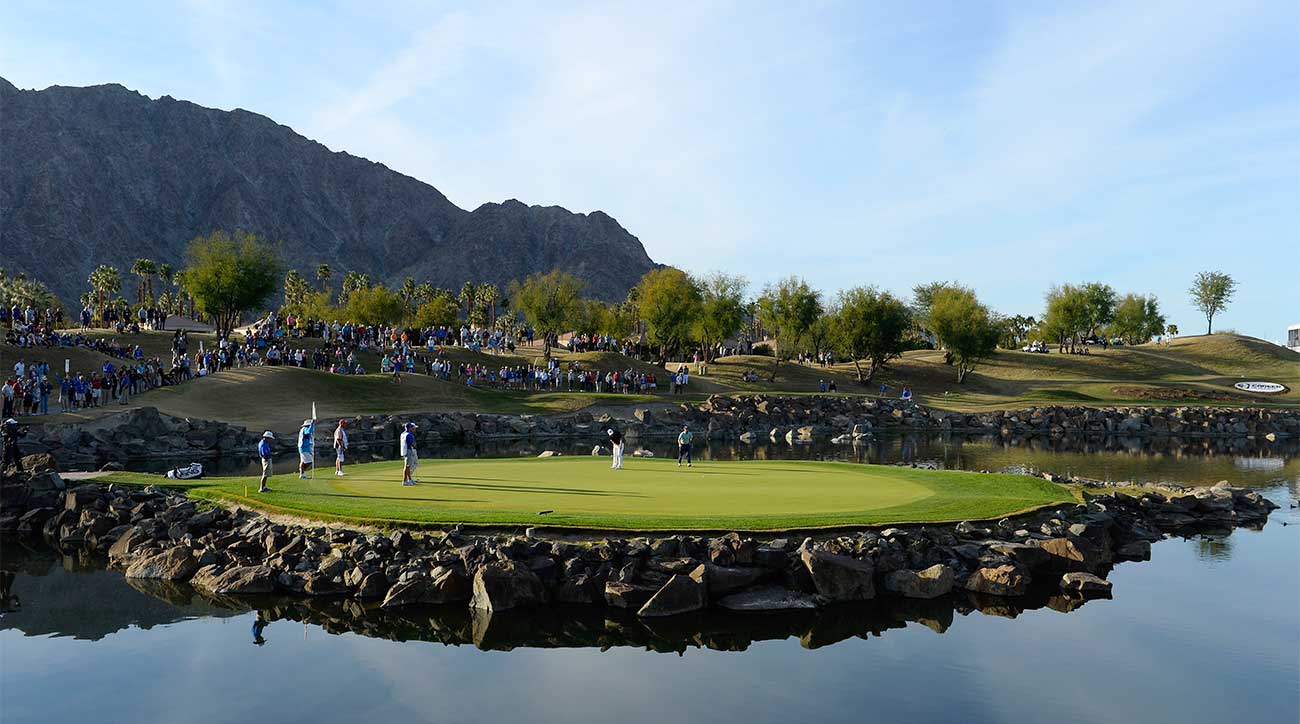 A view of the 17th hole at PGA West's Stadium Course.