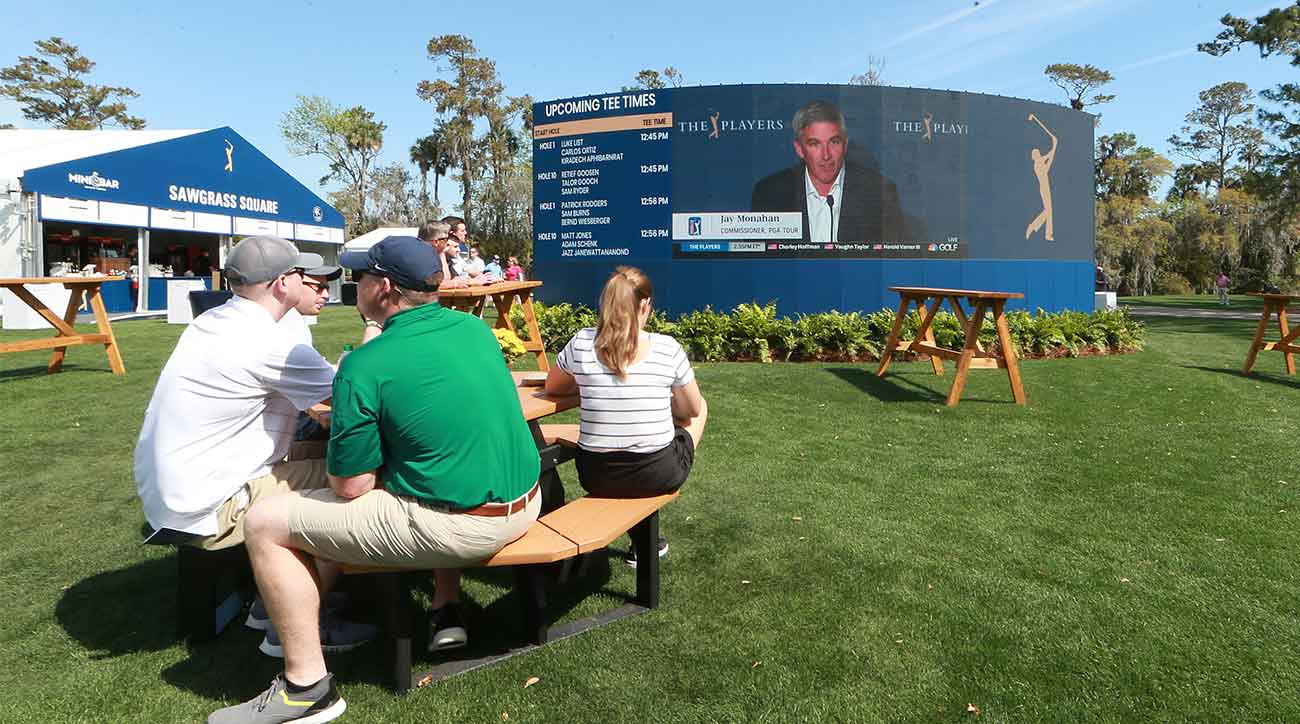 Jay Monahan Press Conference Fans