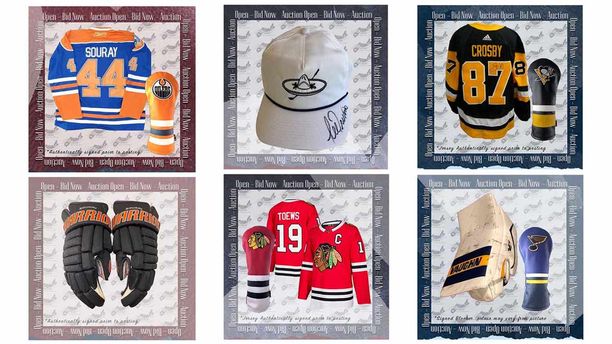 Dormie Workshop x NHL charity auction items
