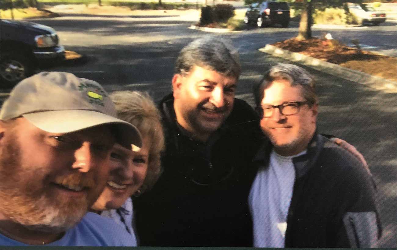 Johnny Pruitt and crew on Friday of the Masters.