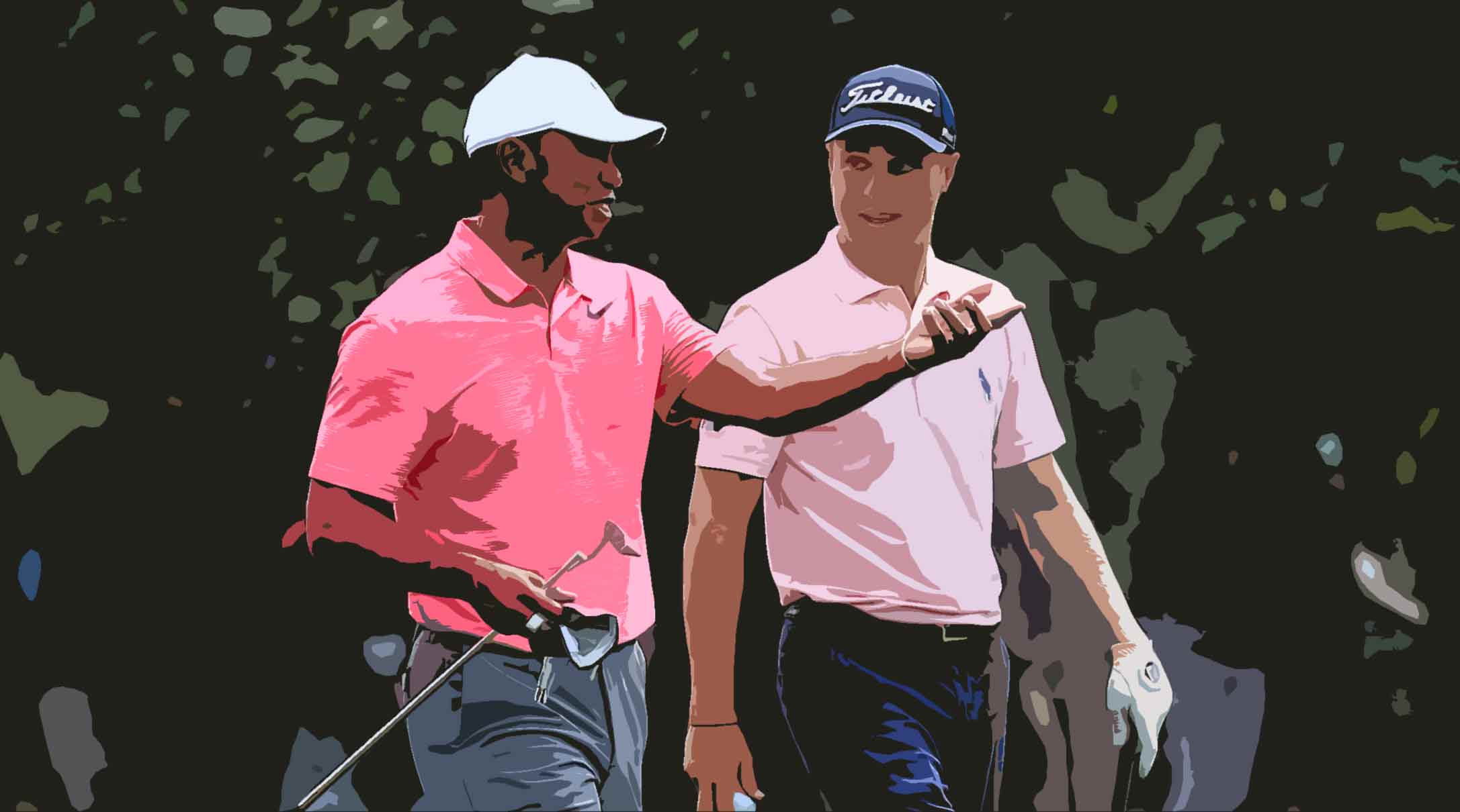 Woods is seeking his sixth green. Justin Thomas, his first. 