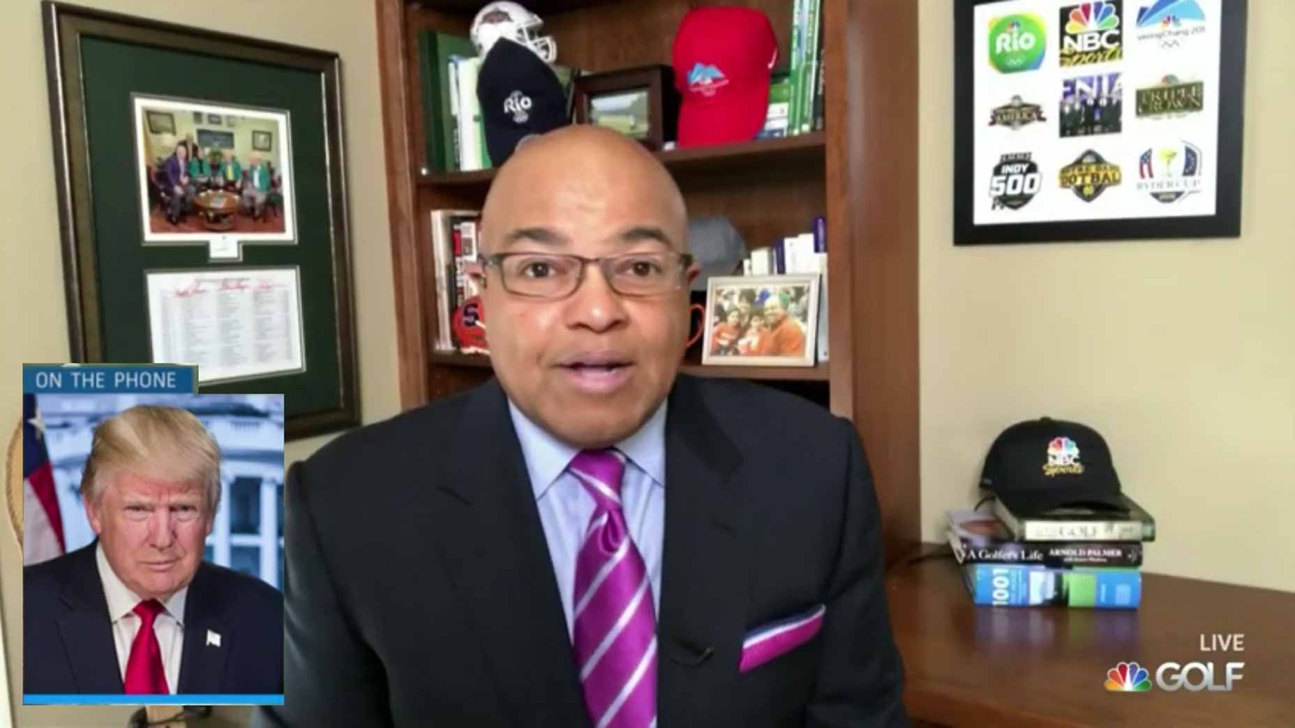 mike tirico president donald trump