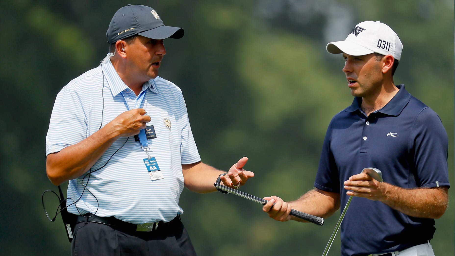 player with broken club