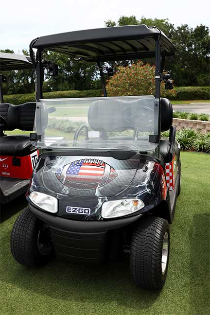 peyton manning golf cart design