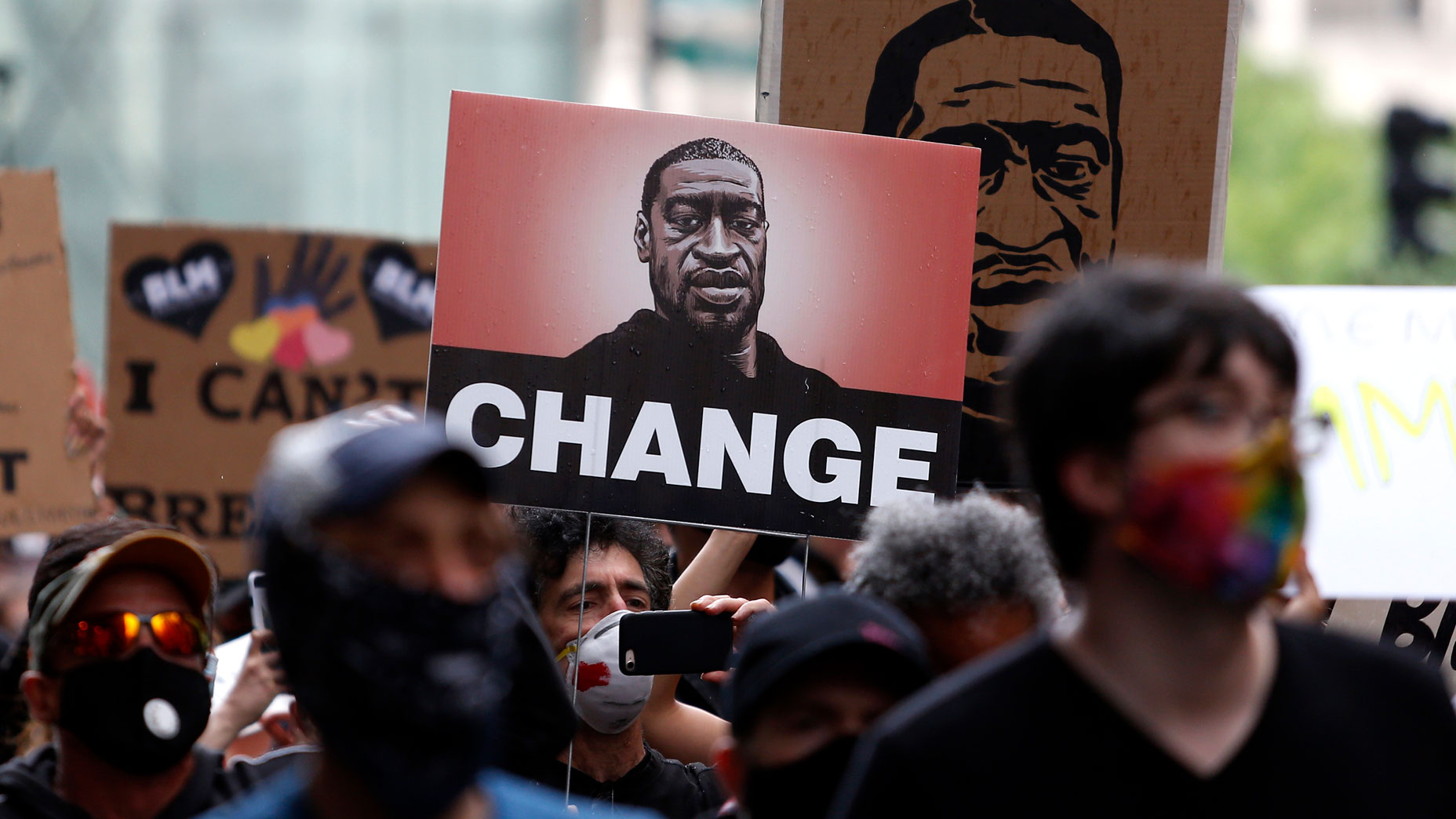 George Floyd protest sign