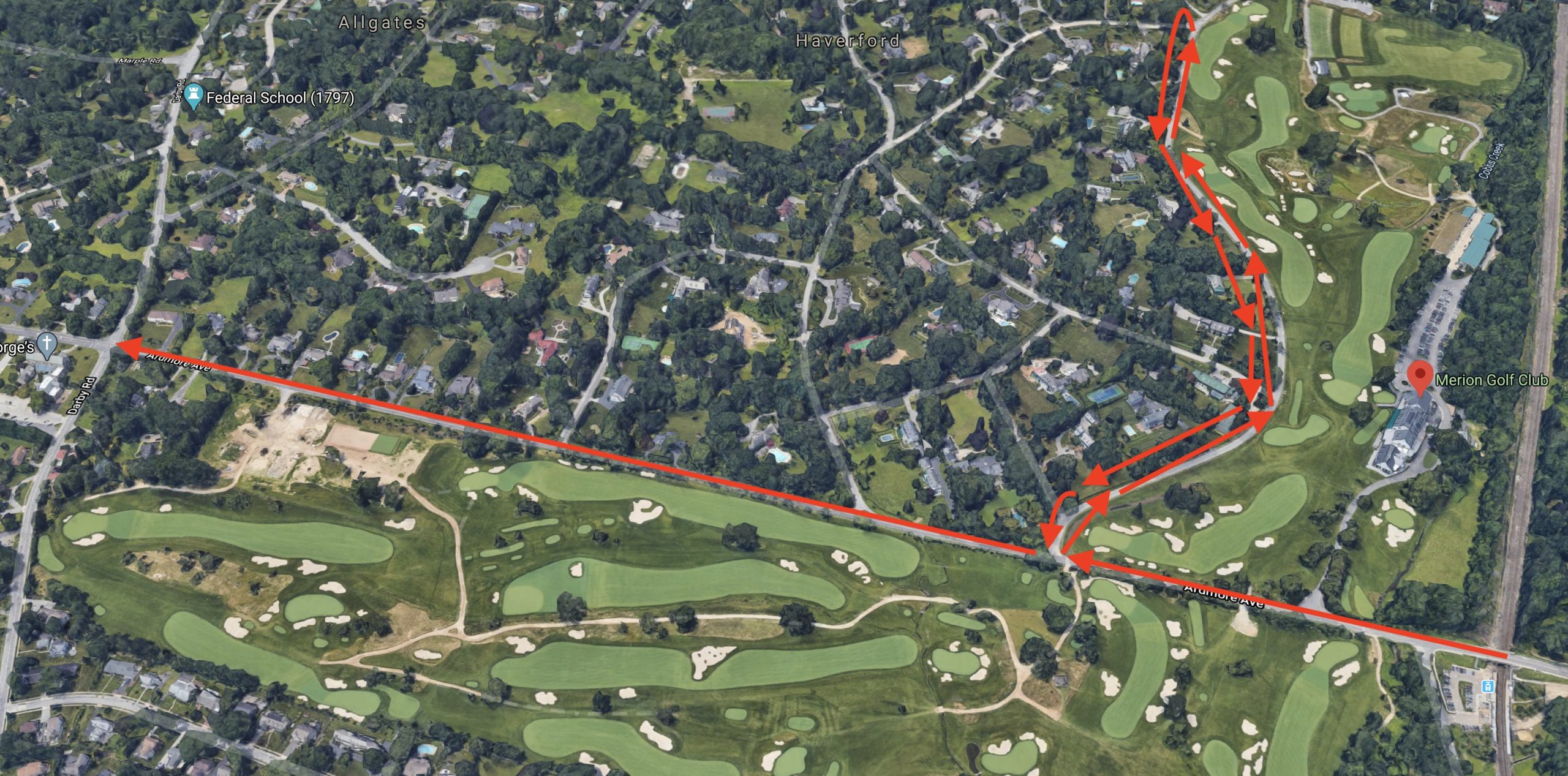 merion running loop