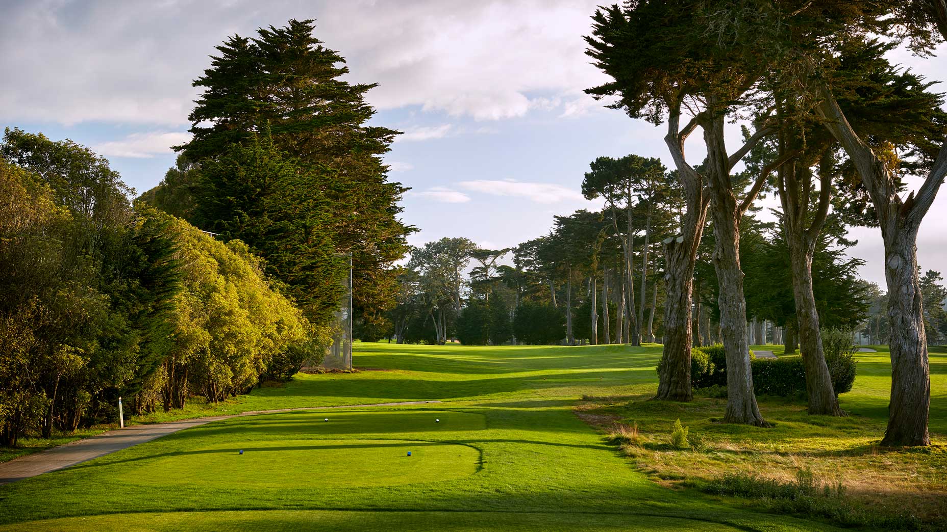 The 494-yard, par-4 12th hole at TPC Harding Park in 2018.