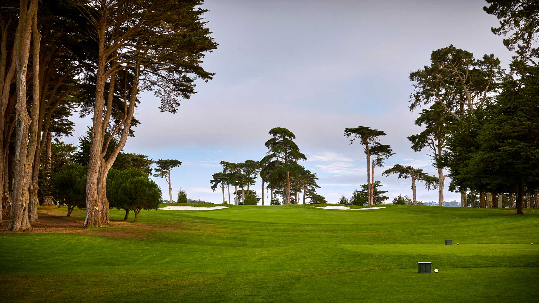 The 185-yard, par-3 3rd hole at TPC Harding Park in 2018.
