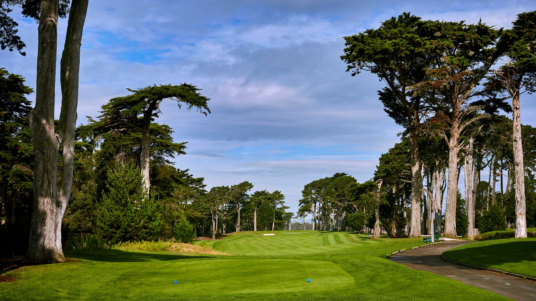 The 470-yard, par-4 14th hole at TPC Harding Park in 2018.