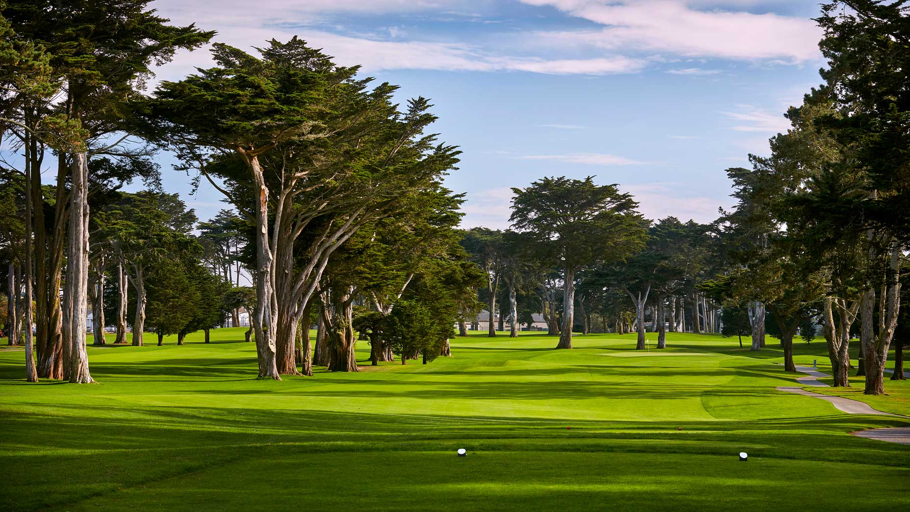 The 436-yard, par-4 5th hole at TPC Harding Park in 2018.