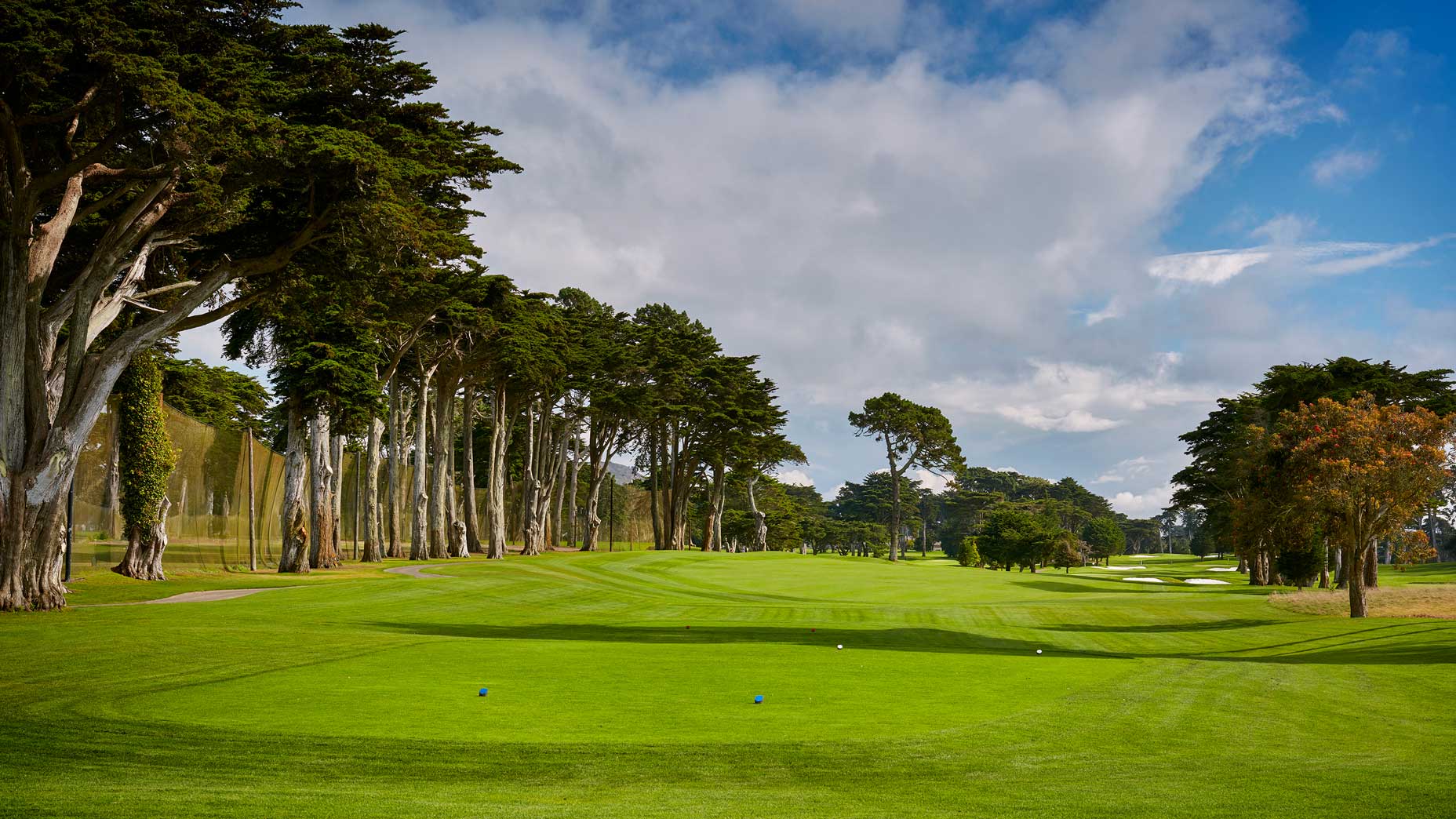 The 393-yard, par-4 1st hole at TPC Harding Park in 2018.