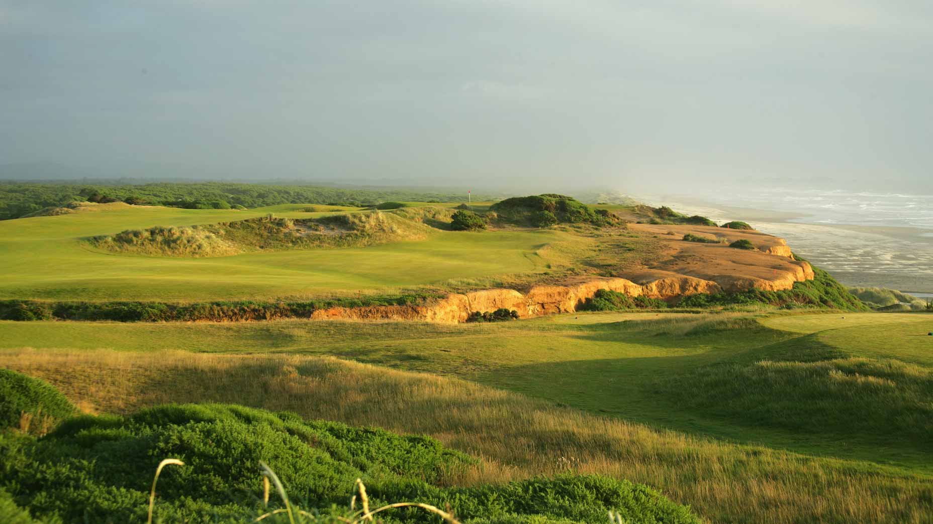 The par-4 16th hole at Bandon Dunes
