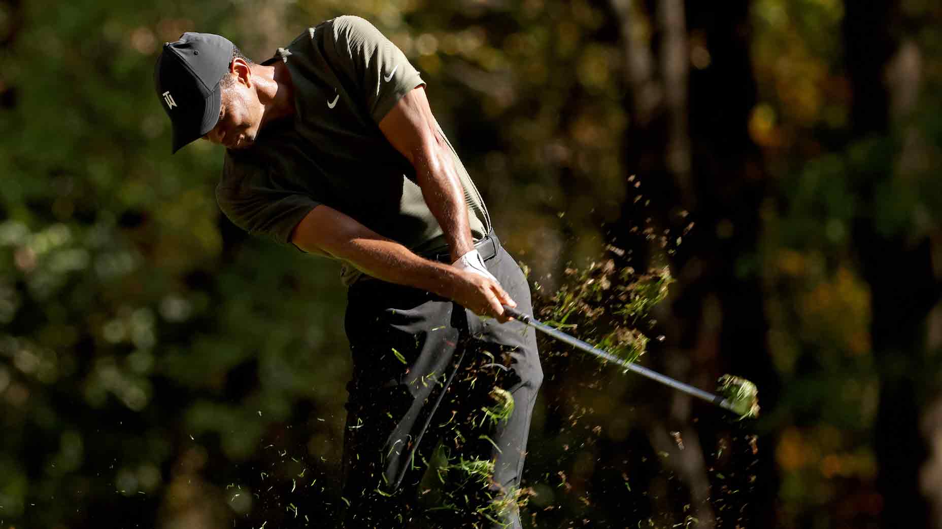 Tiger Woods Augusta rough