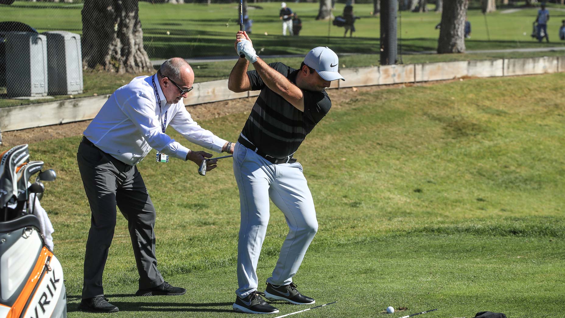 fransesco molinari gets swing tip