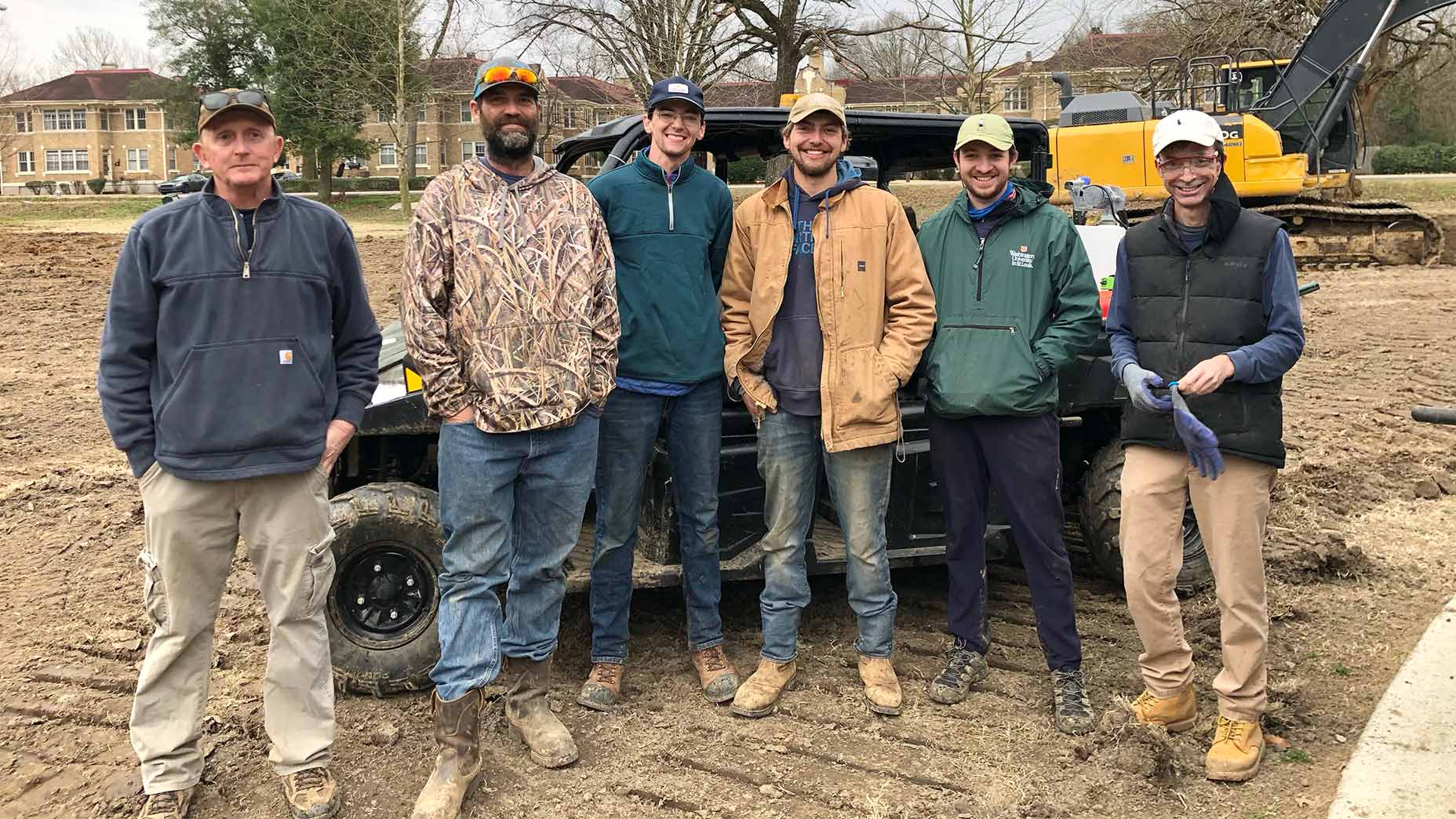 Part of the design crew at Overton Park.