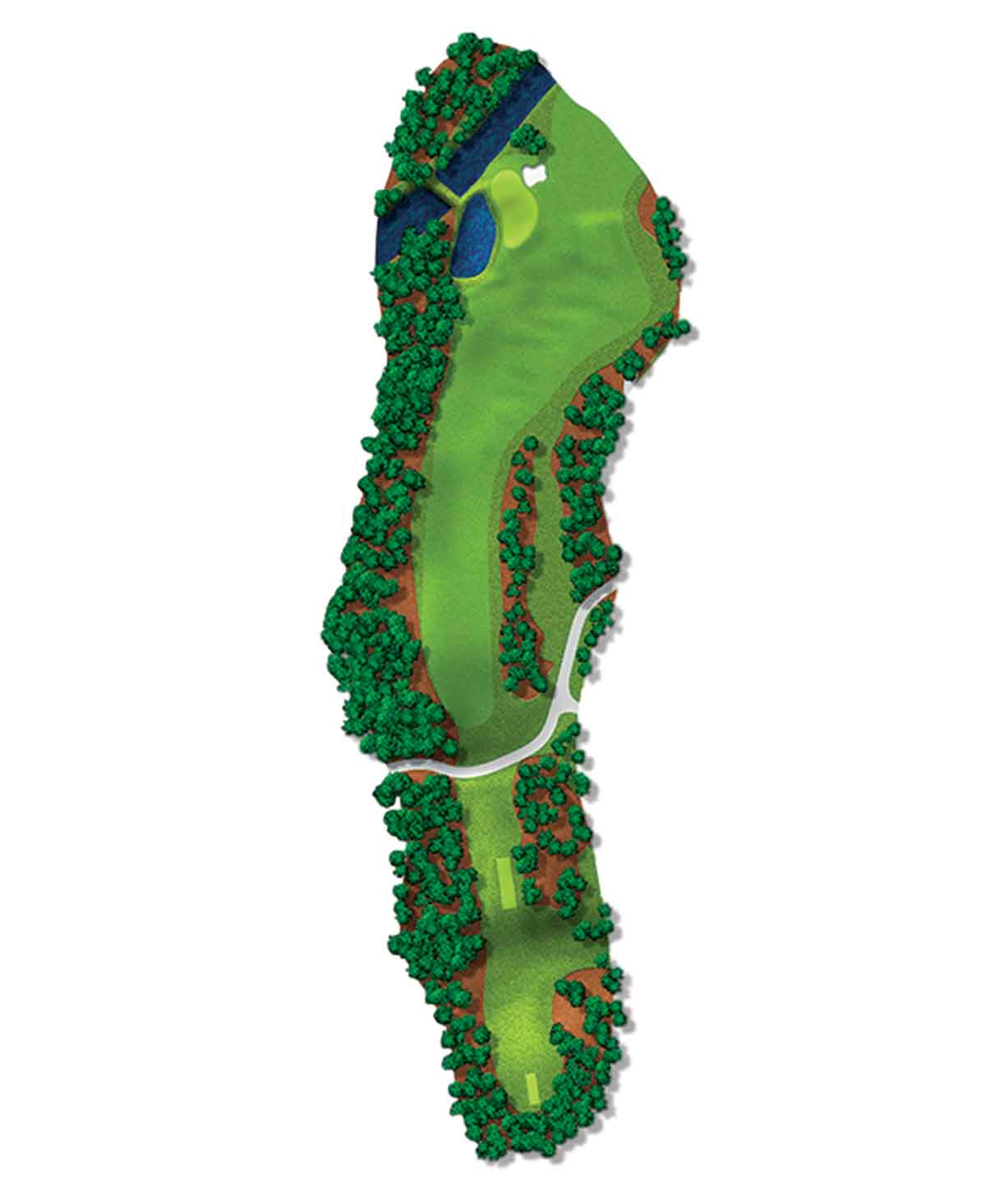 The 11th hole at Augusta National.