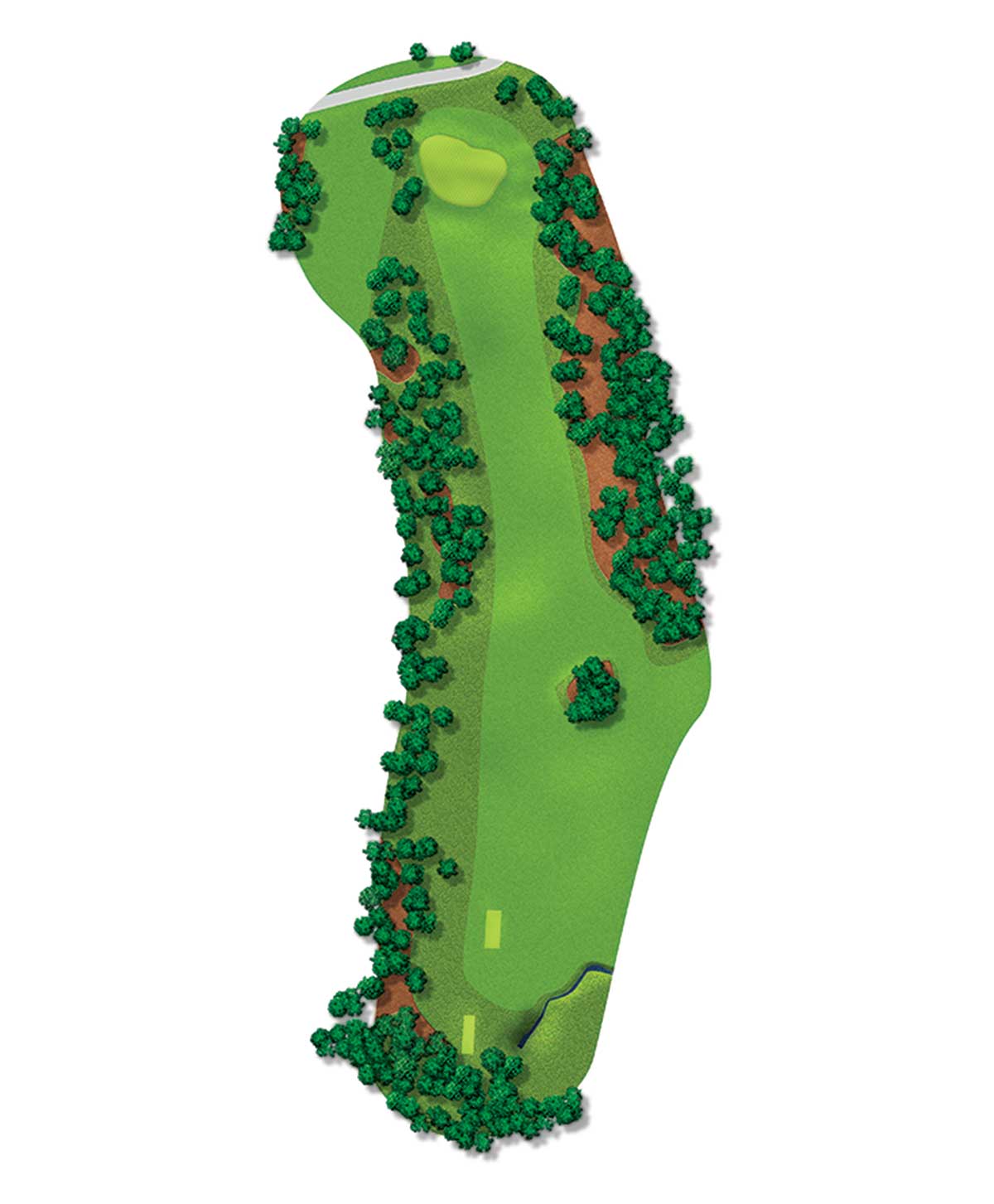 The par-4 14th hole at Augusta National.