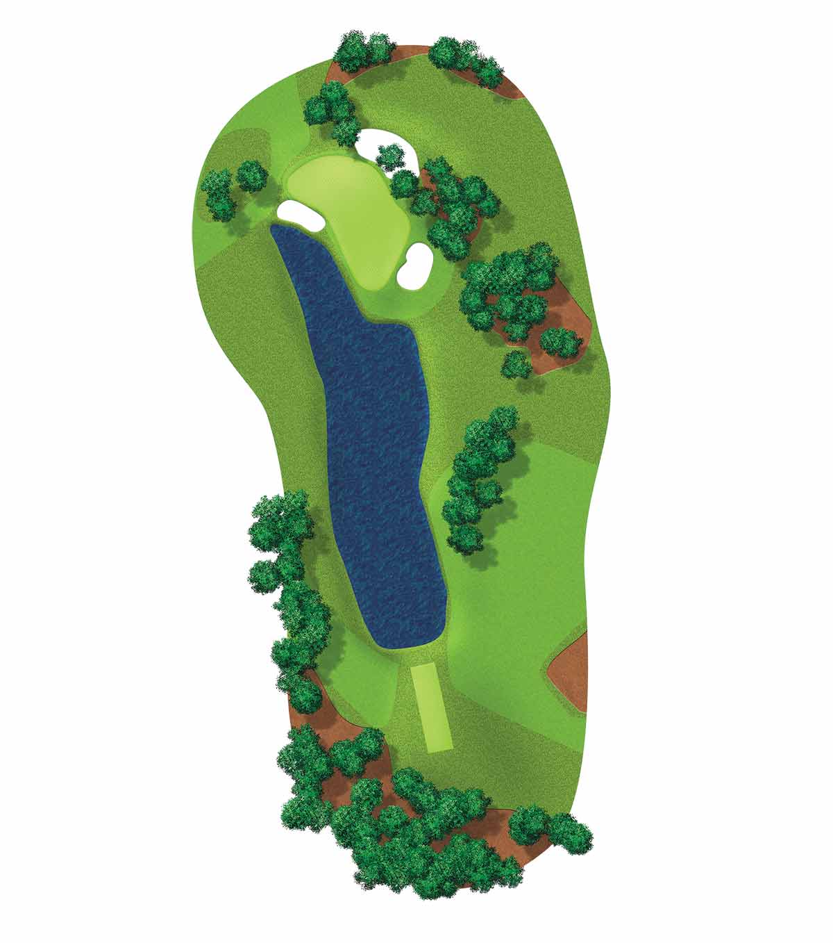 The 16th at Augusta National.