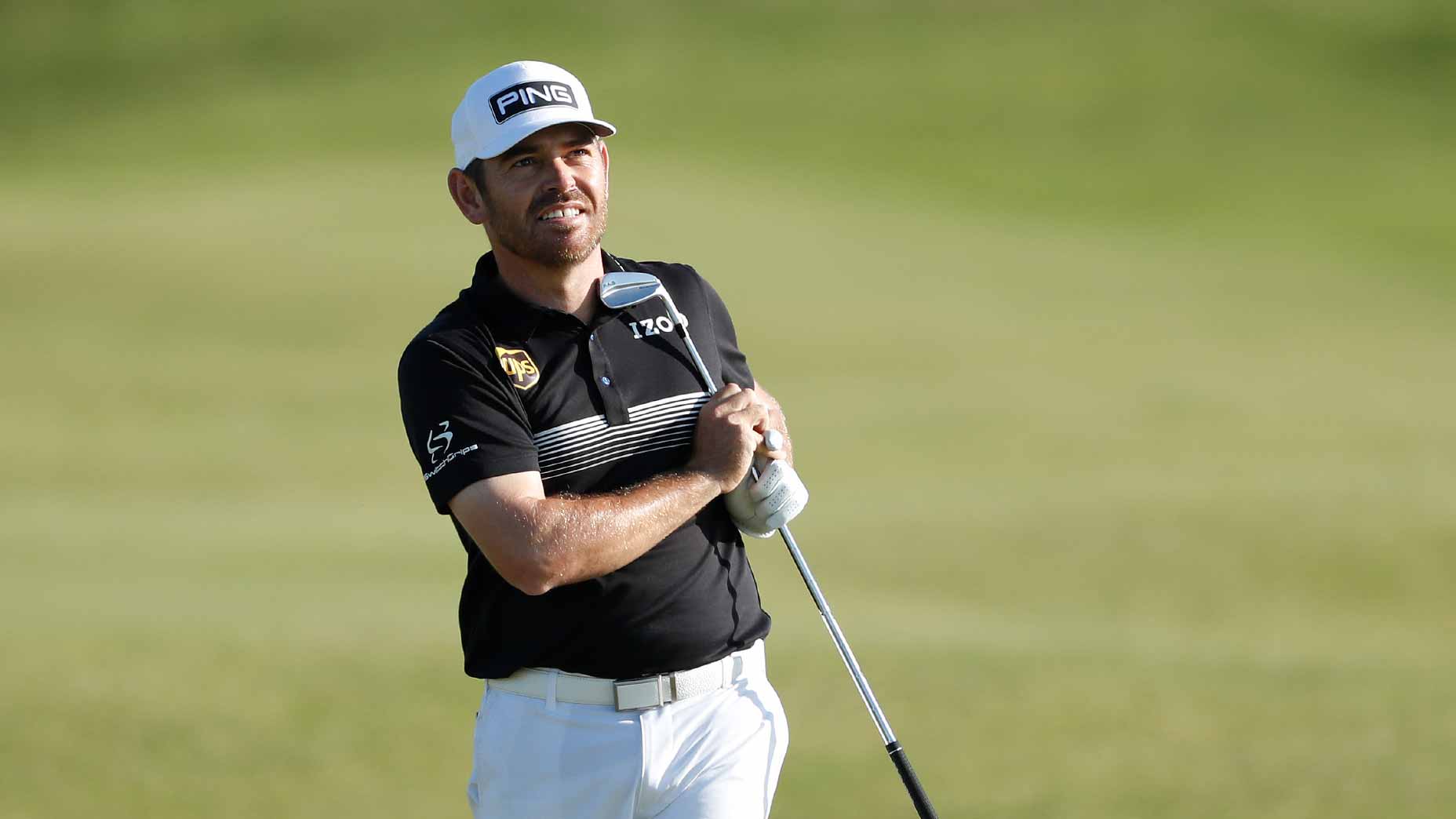 louis oosthuizen swings driver open championship