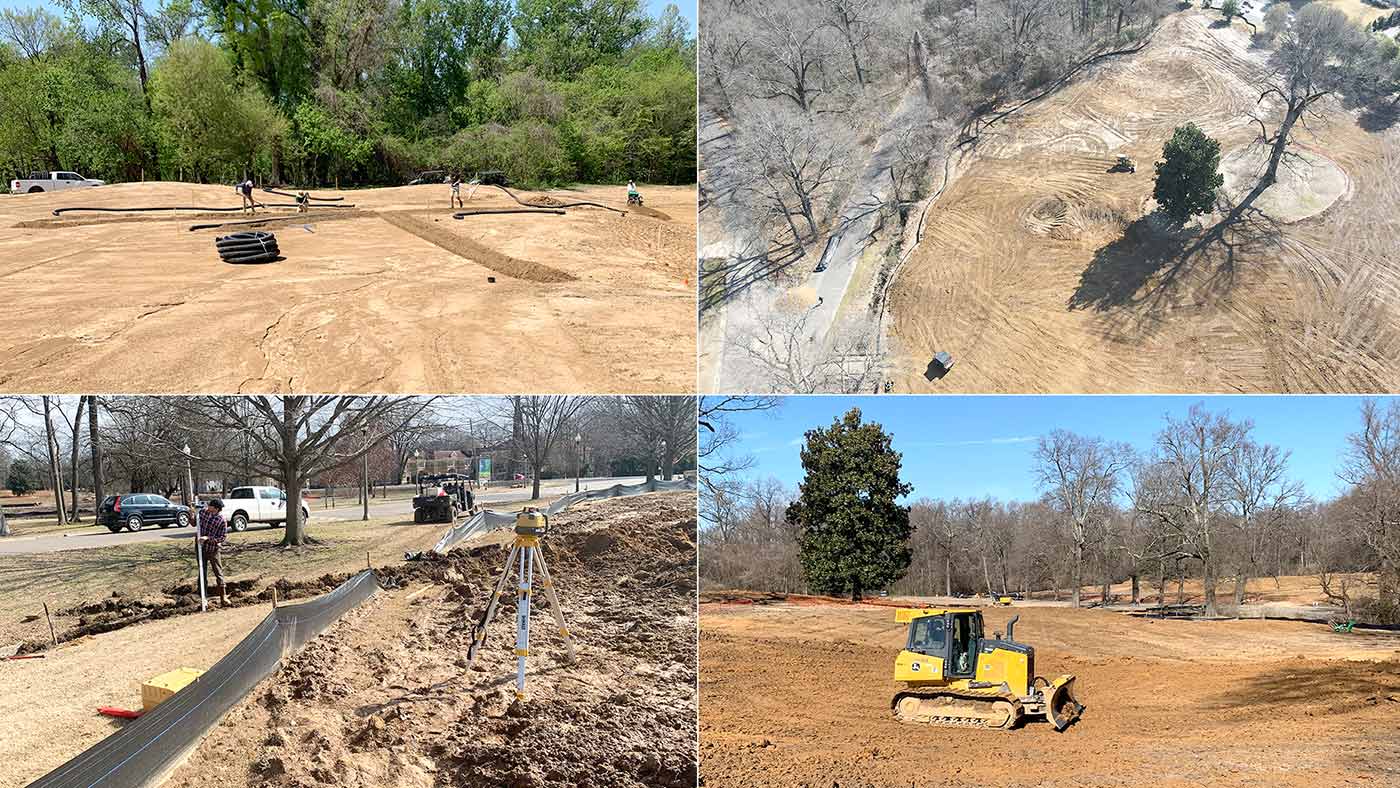 Building Overton Park golf course in Memphis.