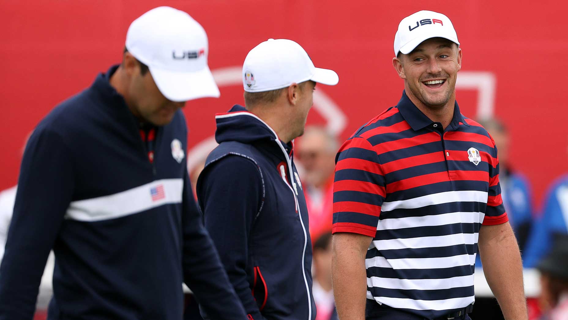 Bryson Dechambeau, Justin Thomas, Scottie Scheffler