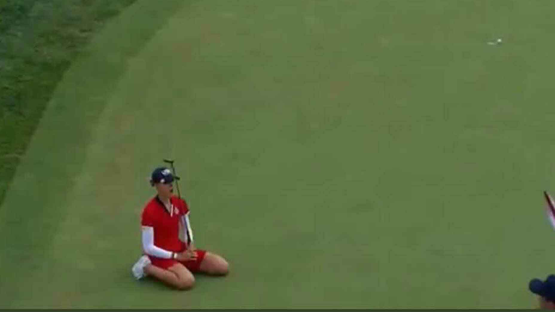 Nelly Korda putt