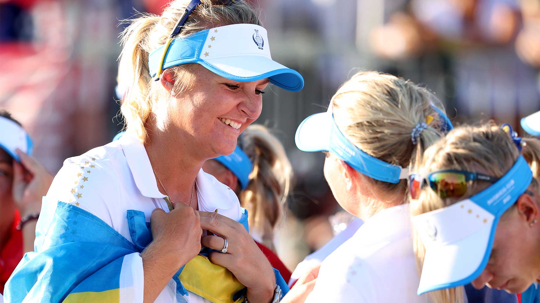 Europe celebrates winning the 2021 Solheim Cup.