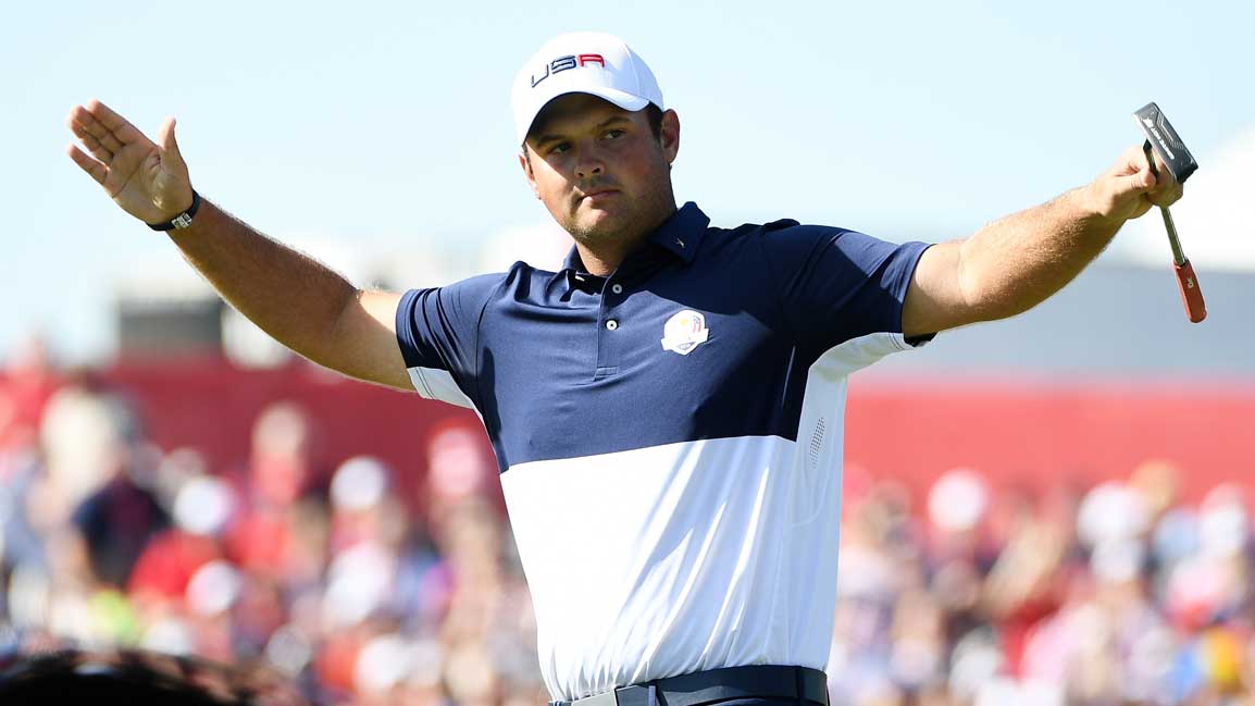 patrick reed shrugs