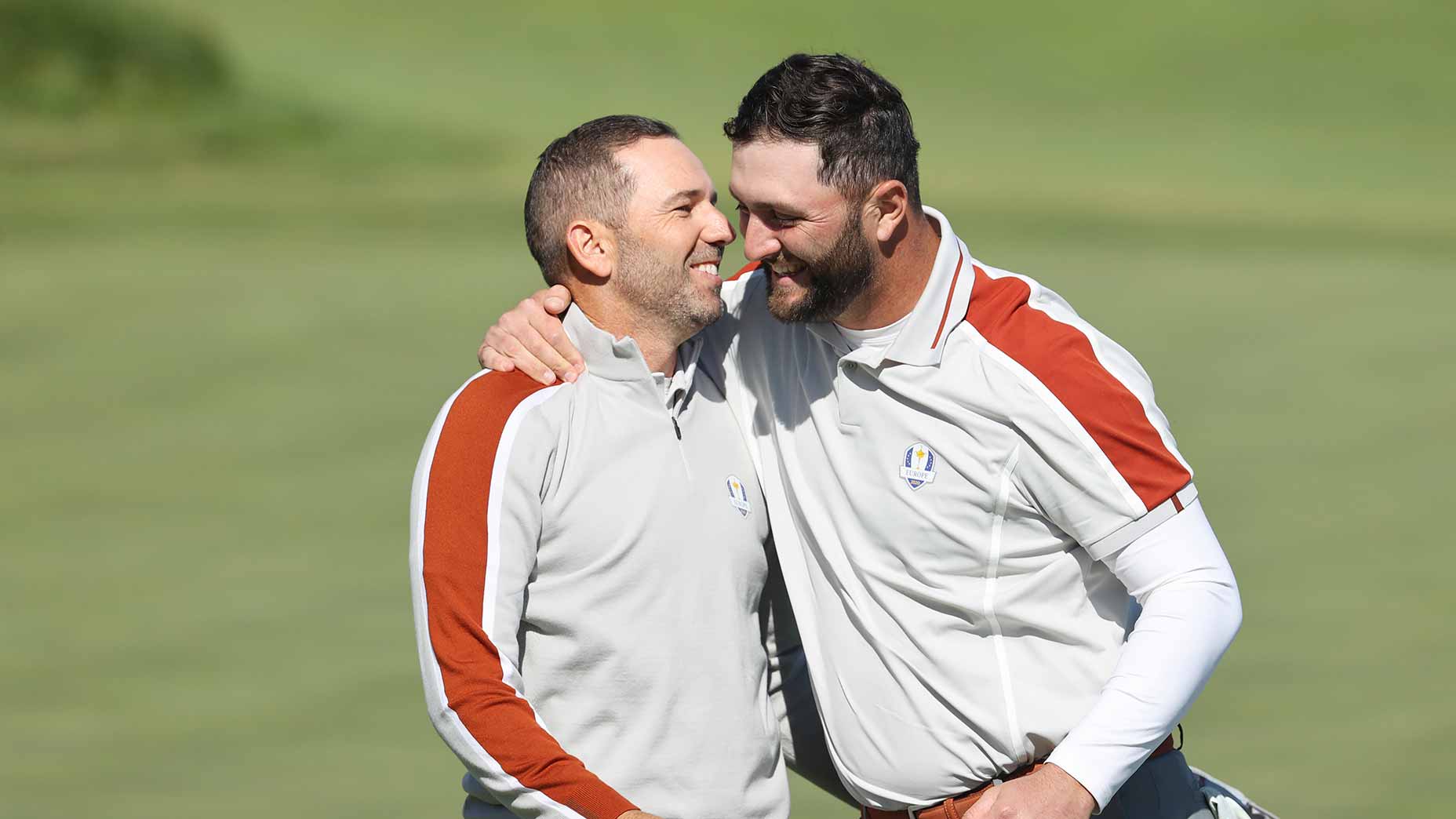 jon rahm and sergio garcia celebrate