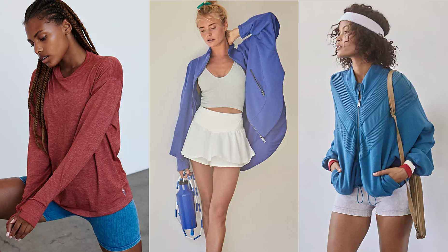 Three Free People activewear outfits