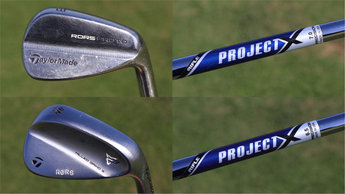 Rory McIlroy's Rors Proto P730 irons and Project X shafts.