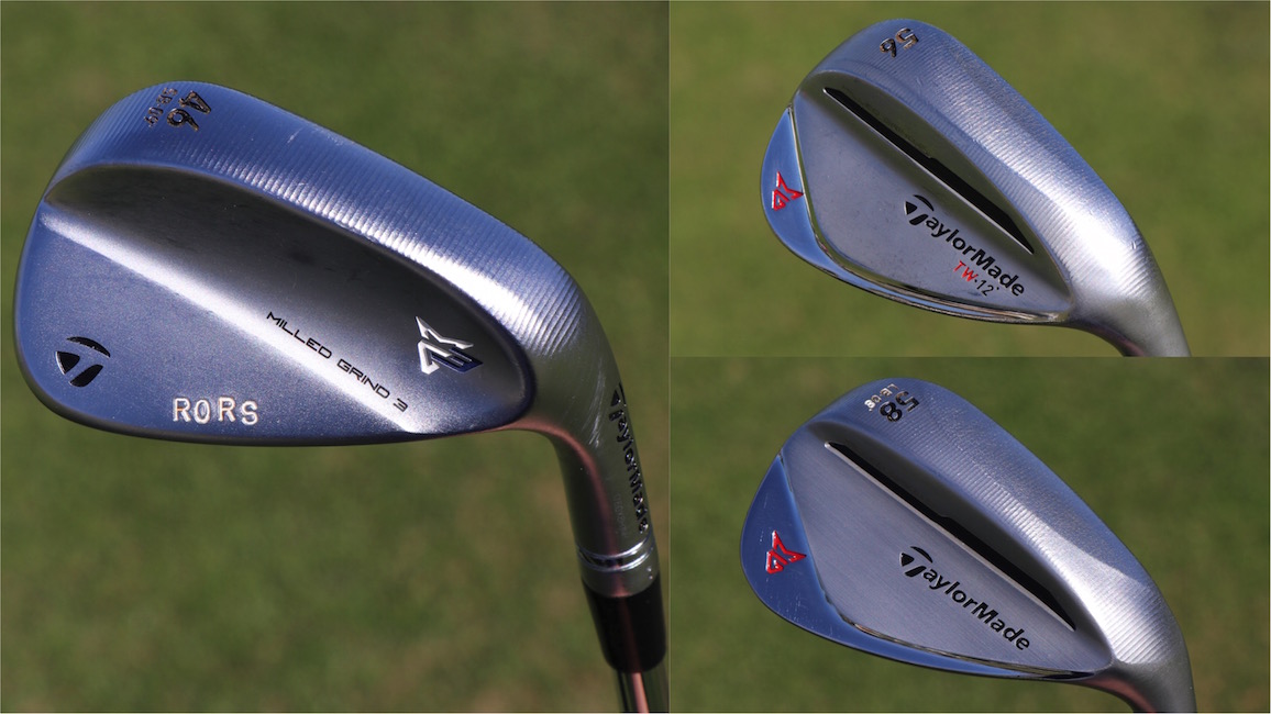 Rory McIlroy's TaylorMade Milled grind wedges.