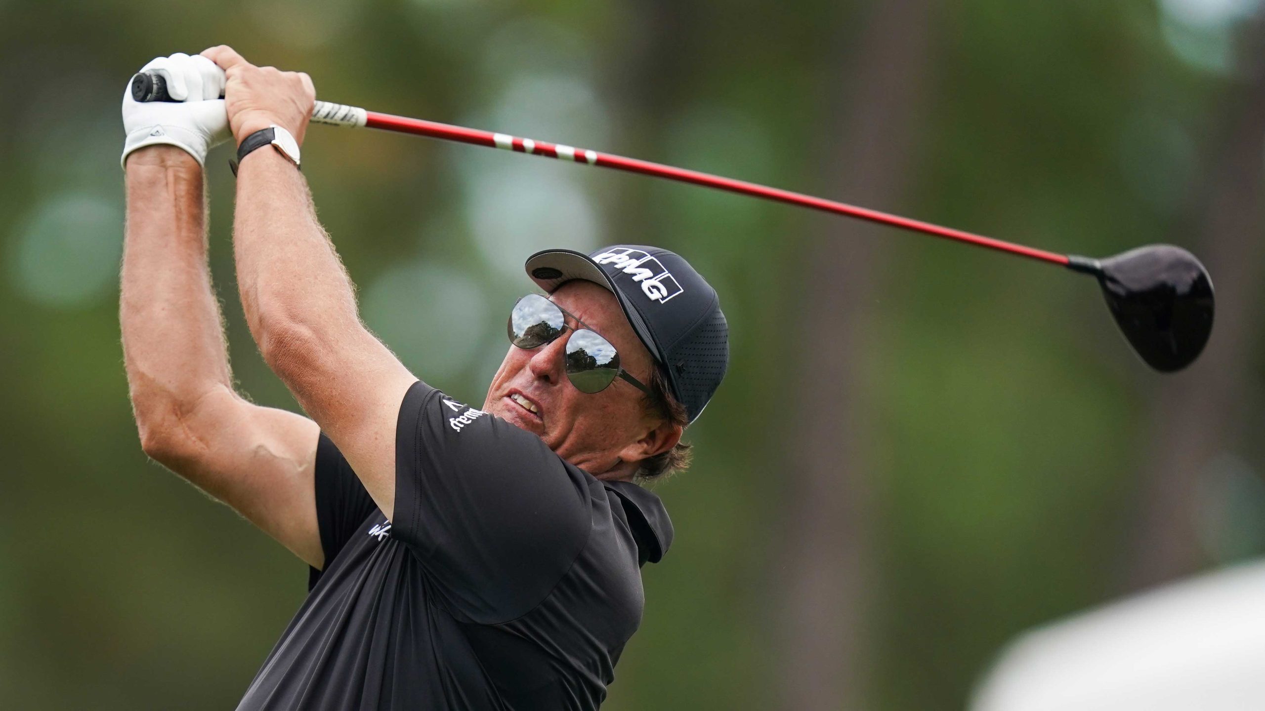 Phil Mickelson of the United States during the first round of the PGA TOUR Champions Constellation FURYK & FRIENDS