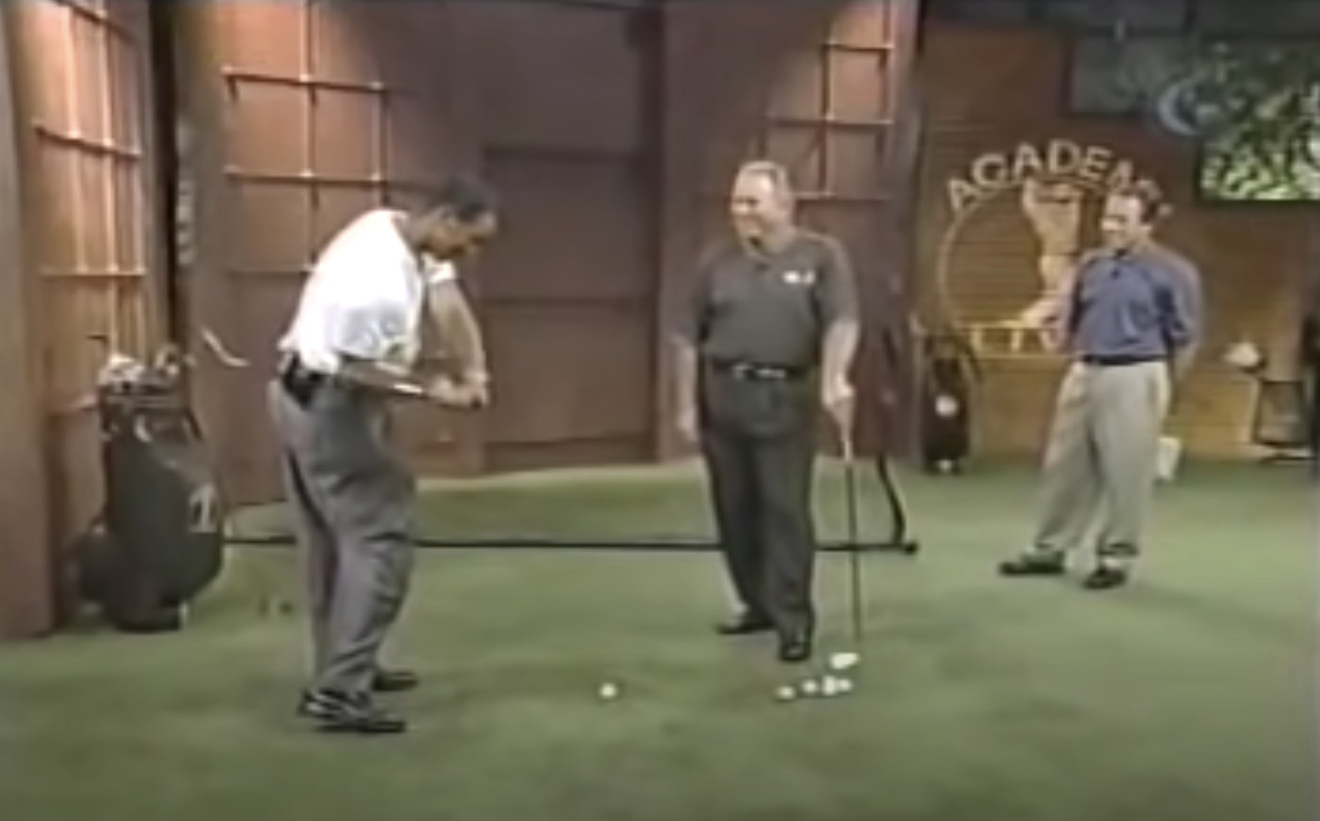 tiger woods and butch on tv