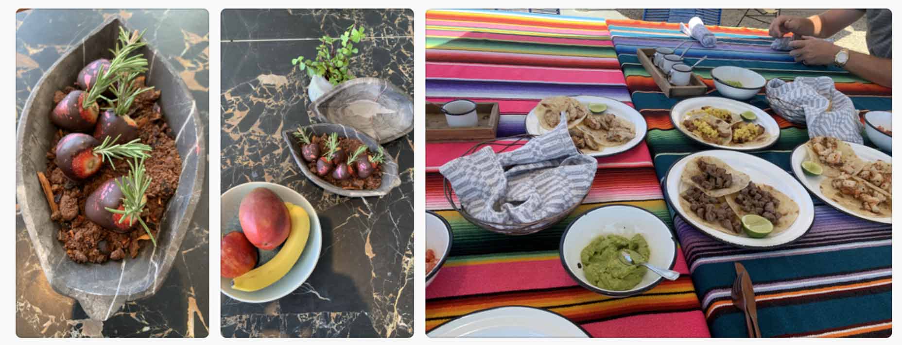 The food at Costa Palmas.