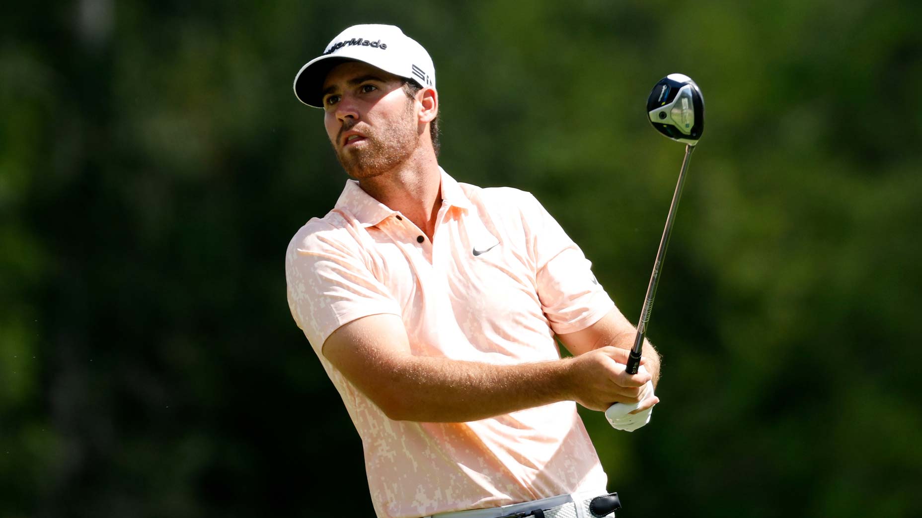 Matthew Wolff plays tee shot during 2021 World Wide Technology Championship at Mayakoba