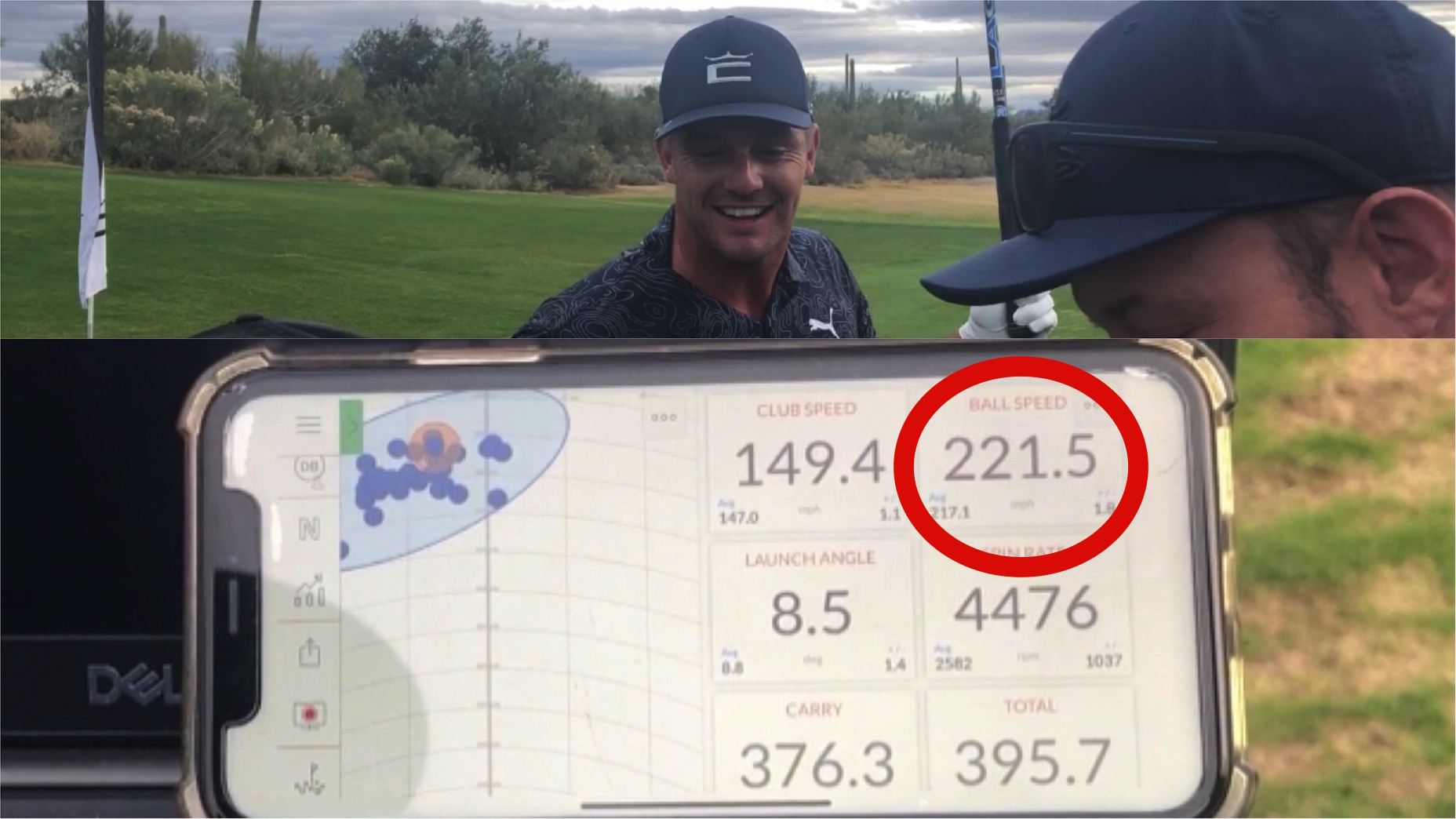 Bryson DeChambeau fastest ball speed new Cobra driver.