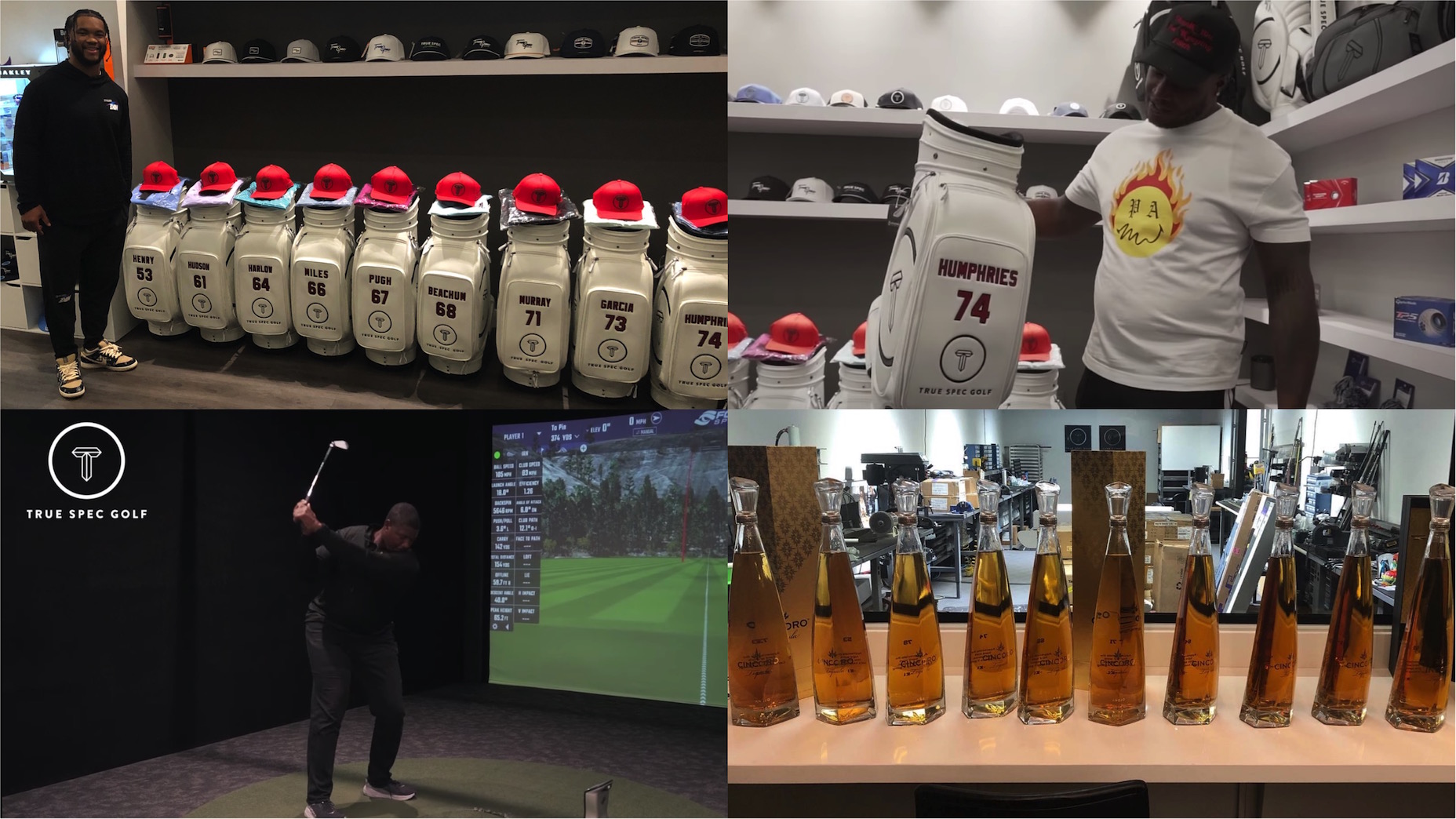 Kyler Murray's gifts to his offensive linemen, including a True Spec Golf custom club fitting.