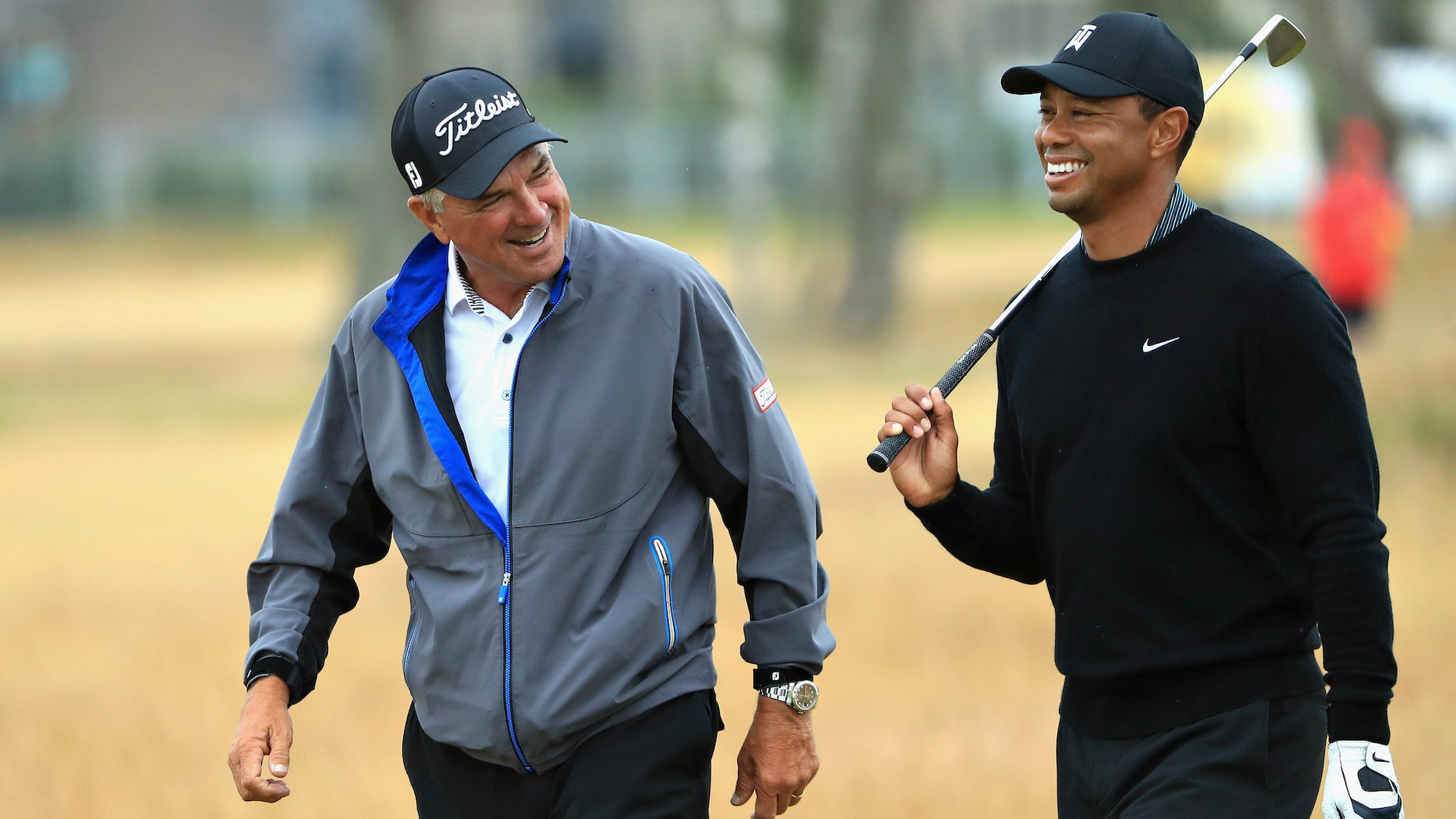 Tiger Woods and his son Charlie played golf with Mike Thomas last week for the first time since Tiger's car crash.