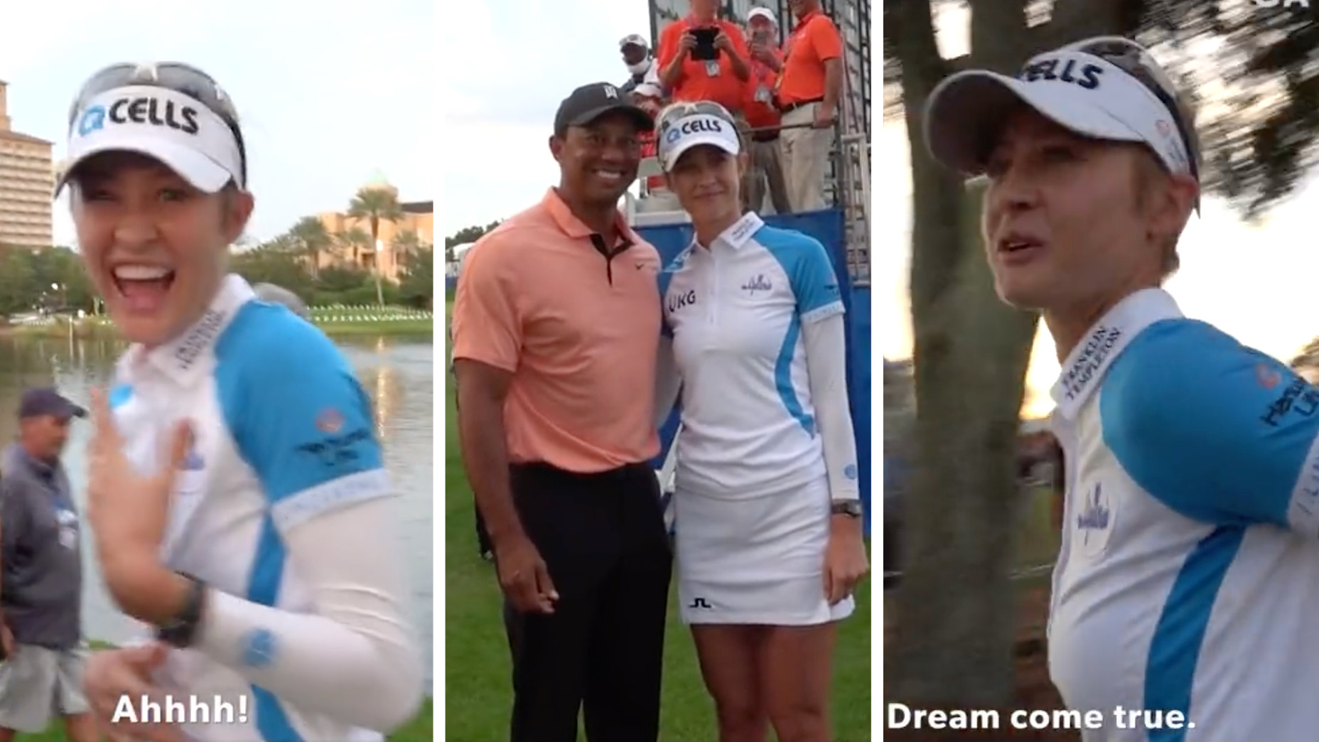 Tiger Woods and Nelly Korda at the PNC Championship.